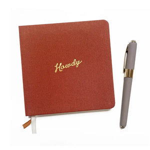 Howdy Linen Notebook - Studio Portmanteau