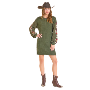 Women's Sweater Dress- Rock & Roll Denim