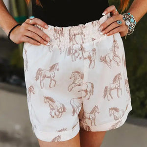 Women's High Waisted Shorts - Lucky & Blessed