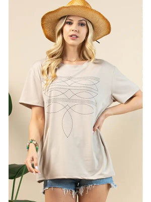 Boot Stitch Graphic T-Shirt