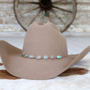 Turquoise & Grey Stone Chain Hat Band/Ada– Willow Lane Hat Co.