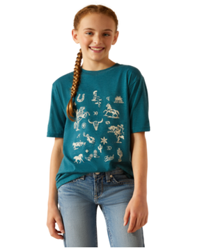 Girl's Sketch Pad Western T-Shirt - Ariat