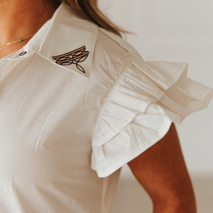 Women's Boot Stitch Collared Dress - Lucky & Blesses