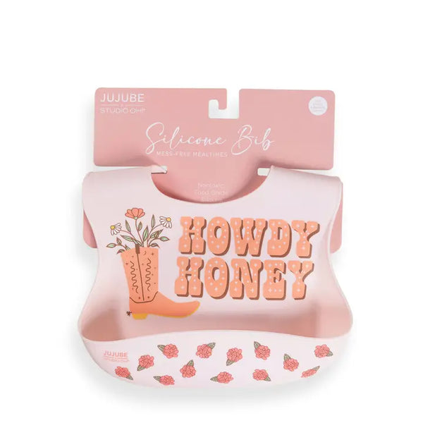 Silicone Bib Bloomin' Boot- JuJuBe