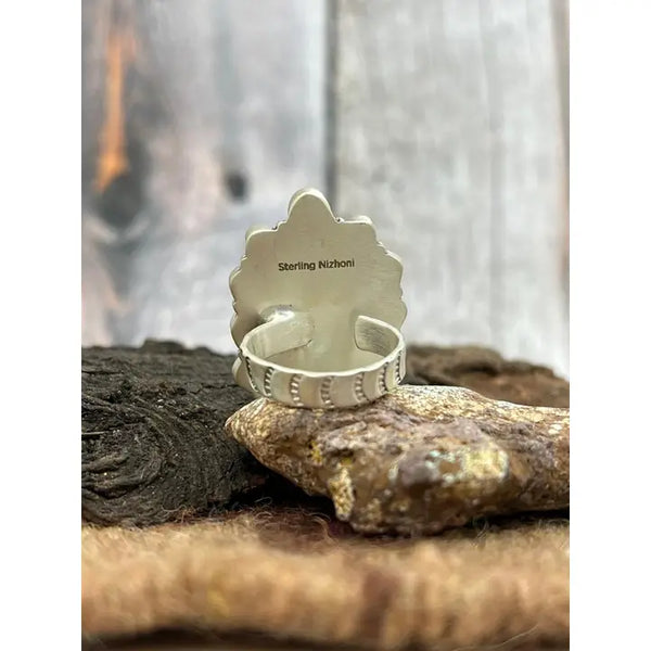 Cotton Candy Turquoise Ring- Nizhoni Traders LLC