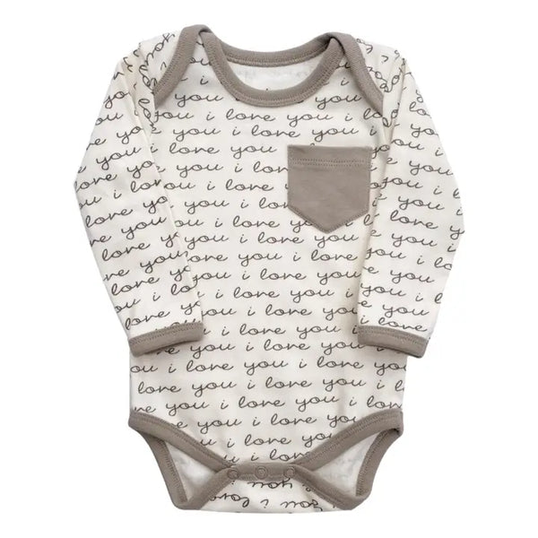 Organic Cotton L/S Bodysuit - I Love You