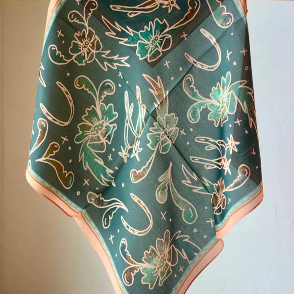 Western Wild Rag Scarf - Tirzah Lane Art