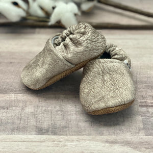Infant Caramel Velvet Moccasins - Trendy Baby Mocc Shop
