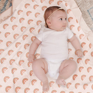 Reversible Baby Blanket Be Kind Rainbows - JuJuBe