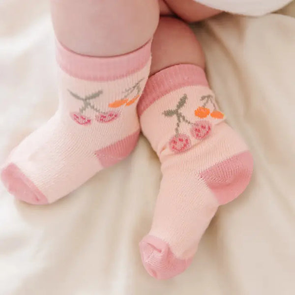 Baby Socks Trio Cherry Cute - JuJuBe