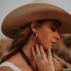 The Clara Countryside Hoop - Vogt Silversmiths