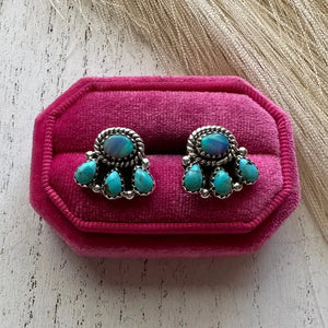 Turquoise & Opal Post E/R - Nizhoni Traders