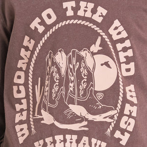 Girl's Wild West LS Tee w/Fringe - Rock & Roll Denim