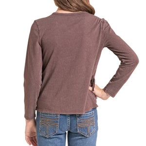 Girl's Wild West LS Tee w/Fringe - Rock & Roll Denim