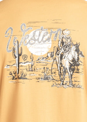 Men's Western Cowboy Graphic Tee - Rock & Roll Denim