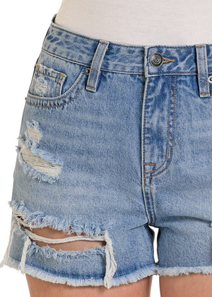 Women's Classic Distressed Shorts - Rock & Rock