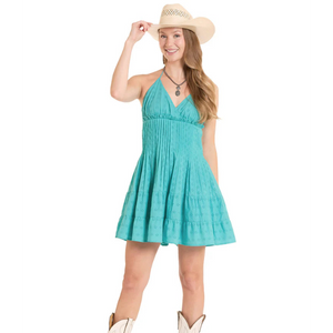 Women's Eyelet Mini Dress - Rock & Roll Denim