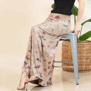 Western Elements Print Maxi Skirt - Avery