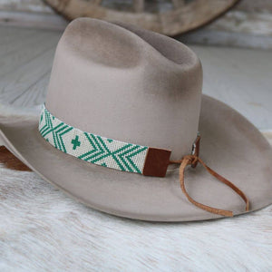 Western Beaded Hat Band/Oasis - Willow Lane Hat Co.