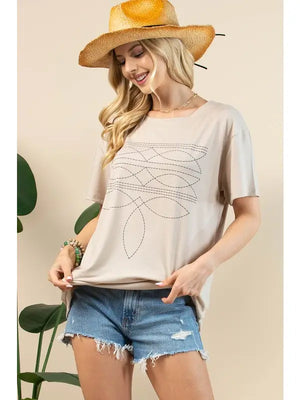 Boot Stitch Graphic T-Shirt