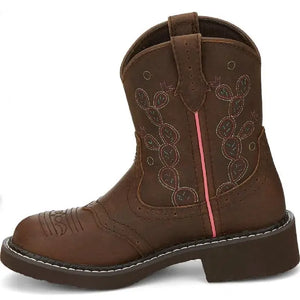Girl's Glitz Brown Western Boot - Justin Boots
