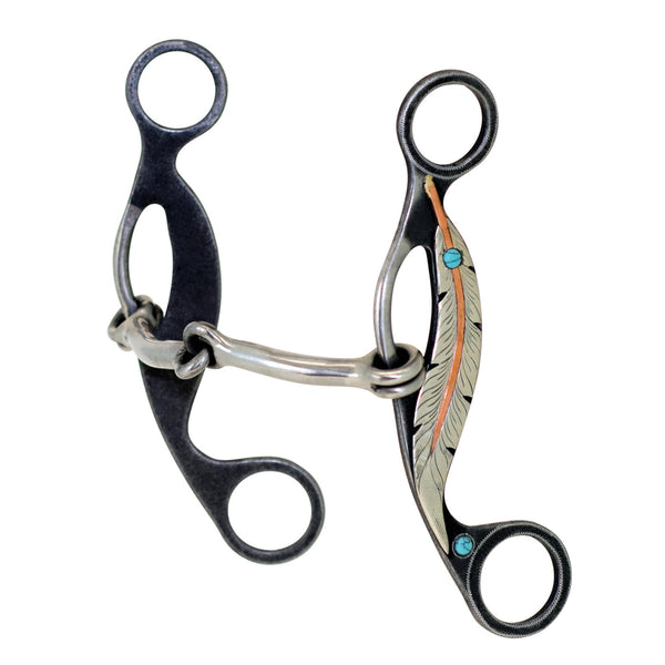 Feather Collection Smooth Snaffle Gag Bit - Partrade