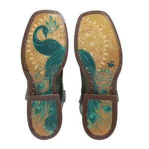 Women's Feather Plume Boots - Tin Haul