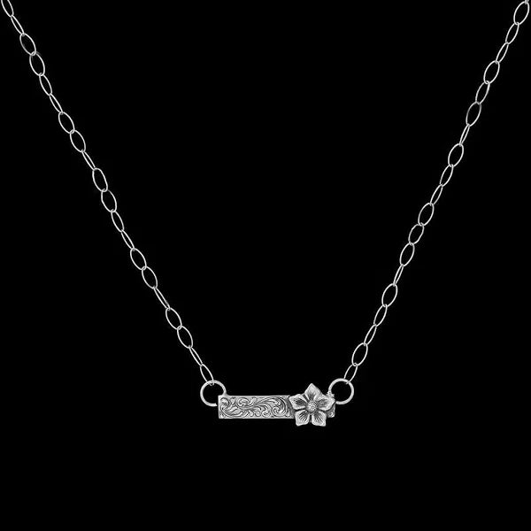 The Floralita Bar Necklace - Vogt Silversmiths