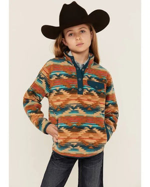 Girls Khaki Fleece Pullover - Cruel Girl