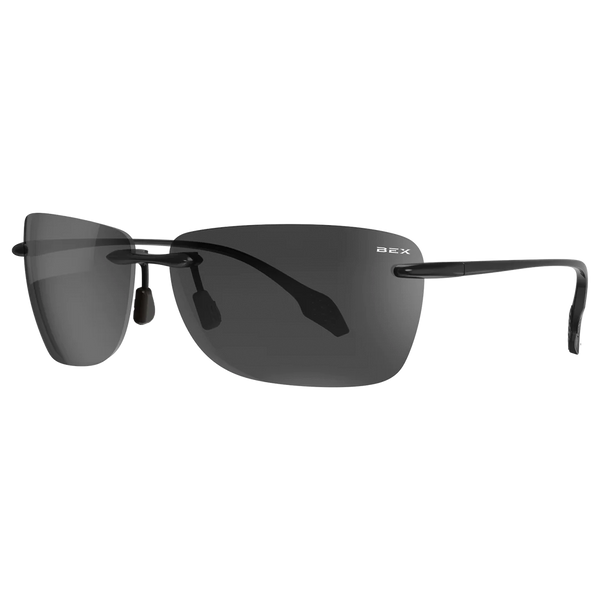 Jaxyn XL Sunglasses Black/Gray - Bex