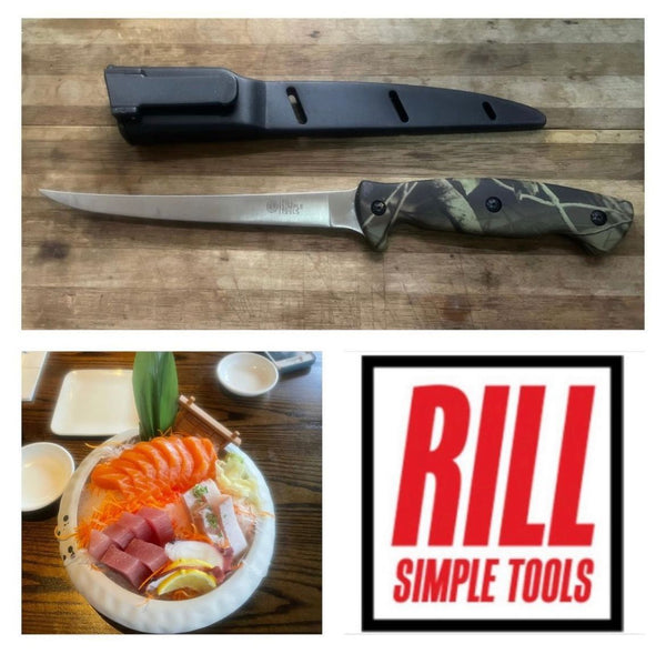 Camo Filet 13" Blade 7.25" - Rill Simple Tools