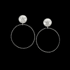 The Starburst Hoops - Vogt Silversmiths