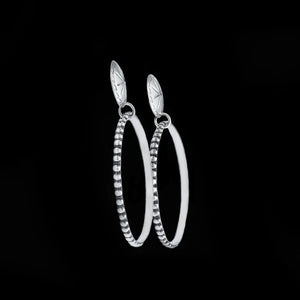 The Starburst Hoops - Vogt Silversmiths