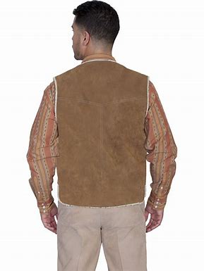 Big Man's Suede Hunter Vest - Scully