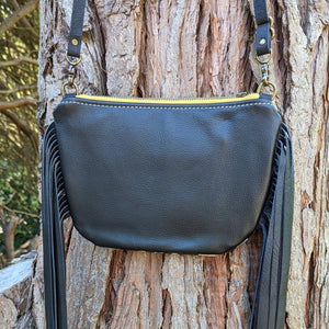 Small Wool Crossbody Purse - Puddle City Craft