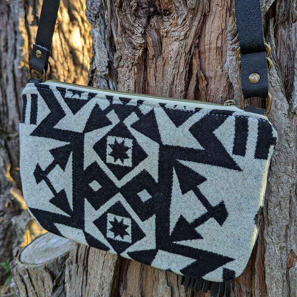 Medium Pendleton Wool Crossbody Purse - Puddle City Craft