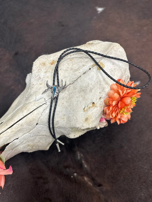 Large Turq Longhorn Bolo - Austin Accent, Inc.