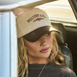 Roses 2 Tone Hat - Western & Co