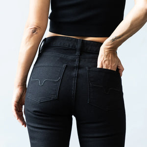 Women's Jennifer Black Jeans - Kimes Ranch
