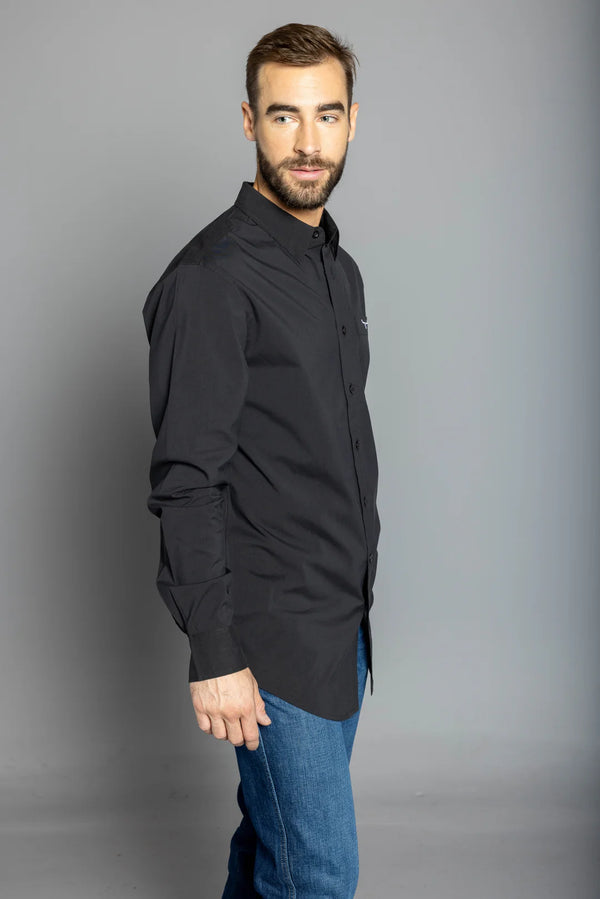 Men's Black Dress Shirt - Kimes Ranch