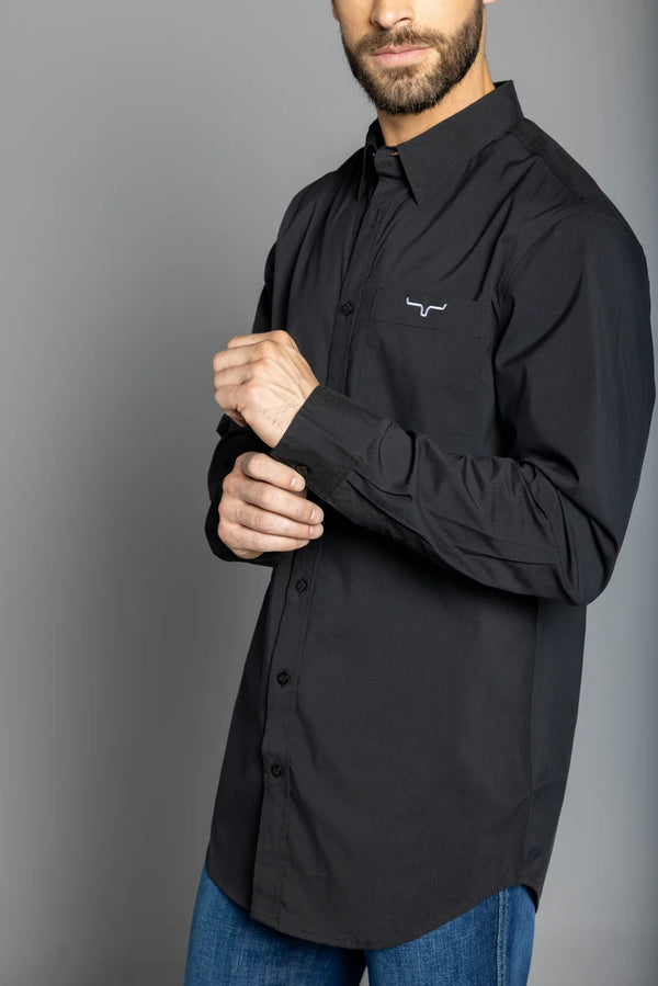 Men's Black Dress Shirt - Kimes Ranch