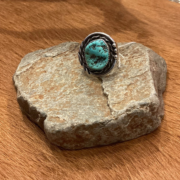 Antique Large Turquoise Ring