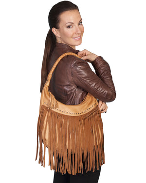 Fringe Leather Shoulder Bag