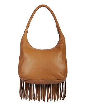 Fringe Leather Shoulder Bag