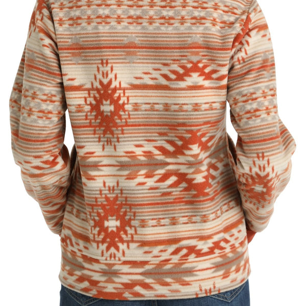 Women's Southwestern Print Fleece Jacket - Cinch