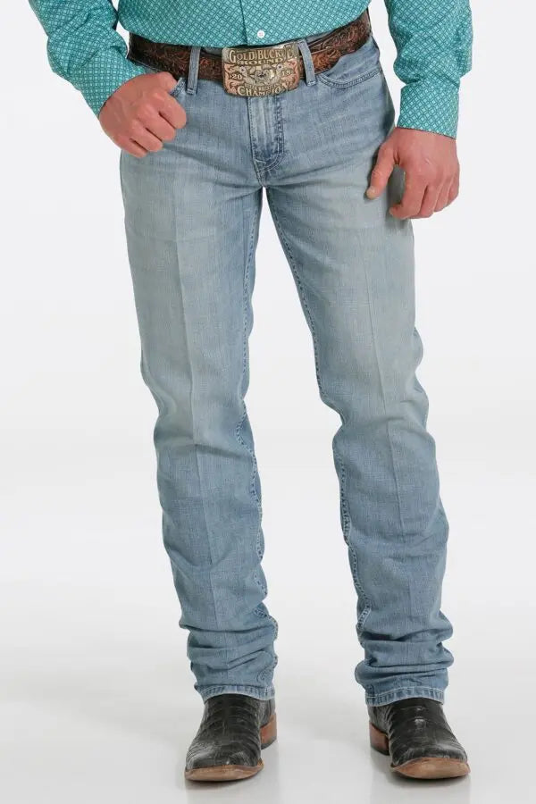 Cinch Men's LIght Wash Slim Denim Jeans