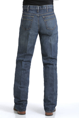 Men's Relaxed Fit Dark Stone White Label Jeans - Cinch