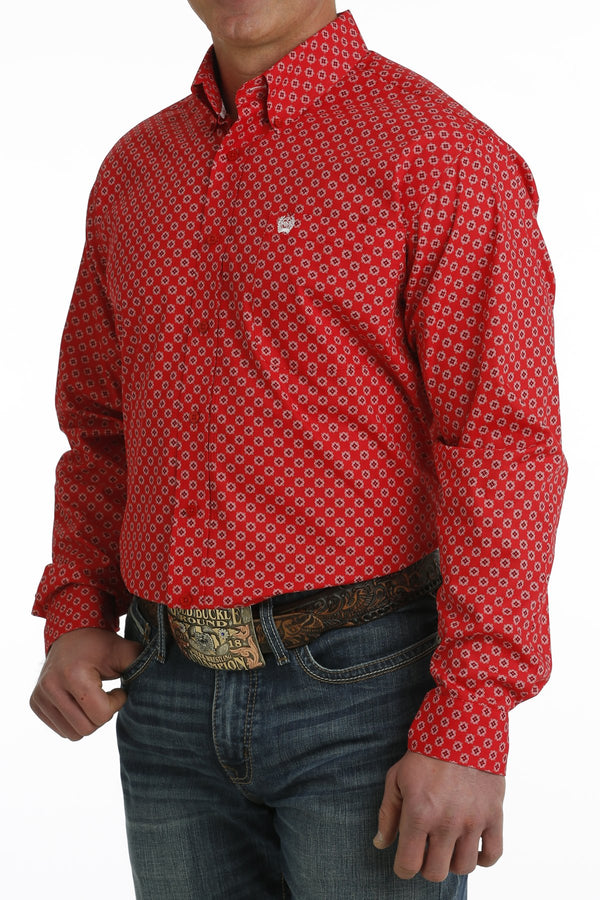 MEN'S MEDALLION PRINT WESTERN SHIRT - CINCH