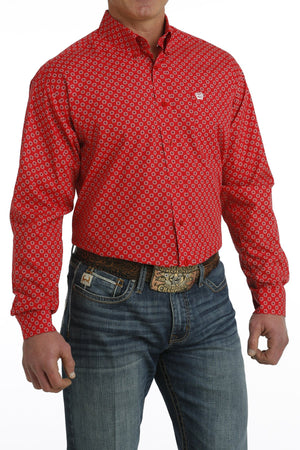 MEN'S MEDALLION PRINT WESTERN SHIRT - CINCH