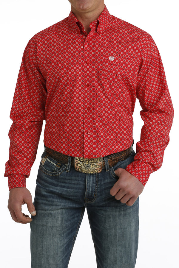 MEN'S MEDALLION PRINT WESTERN SHIRT - CINCH